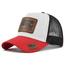 Gorras de béisbol de animales de toro de lujo para hombres y mujeres, gorra Snapback para mujer y hombre, gorra de Rancher, sombrero para el sol, gorra de camionero de diseñador  para hombre, Gorras - Blanco y morado - Ver 13
