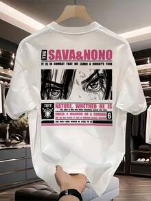 Camiseta de manga corta de algodón puro de alta densidad con estampado de la marca Y, para hombre, nueva colección de verano, talla grande, versátil, informal, de alta calidad, ropa de ocio, atuendo de verano, camiseta estampada, moda moderna, tela de alto gramaje, camiseta de algodón suave, camisa cómoda, top para hombre, para jóvenes adultos, amantes de la moda, Y2k Camiseta Camisa De - Blanco - Ver 10