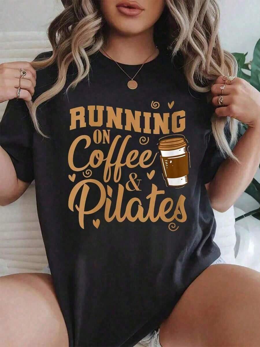 1 pieza de camiseta de algodón para mujer con estampado 'Don'Fall Off Boat', ideal para cruceros y vacaciones, con cuello redondo y manga corta. Camisetas de Algodón con Estampado Casual para Mujer, Tops Gráficos, Camisetas Cortas para Mujer, Camisetas para Parejas, Conjuntos Artísticos para Mujer - Camiseta 210g 100% Algodón, los diseños están completamente impresos. Unisexo. - Negro 1 pieza MEN2 - Ver 1