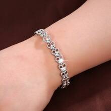 1pc Floral & Heart Charm Bracelet, Fashion Accessory For Women - F51517 - View 18