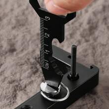 Creative Multi-Function Card Tool With Wrench, Ruler, Screwdriver, Bottle Opener, Hex Wrench, Compact Portable Keychain Tool - Multicolor - View 7