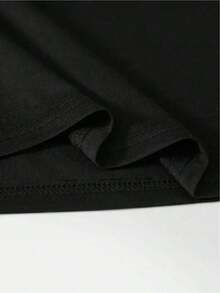 ropa de mujer Camiseta ligera con estampados de huellas de perro y corazones, perfecta para salidas informales, uso en casa o reuniones para amantes de mascotas. Hecho de tela suave y transpirable, es perfecto para vestimenta informal. camisas de mujer - Negro - Ver 3