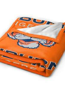 Auburn Merch Tigers Throw Blanket Warm Blankets Breathable Air Conditioner Blanket For Car Classic Outdoor Blankets For Picnic For All Season - màu đen - Xem 7