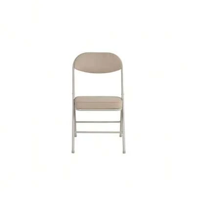 Set Of 4 Folding Chairs With Comfortable Padded Seats And Sturdy Metal Frame For Home And Office, 100 Kg Load Capacity, No Installation Required.