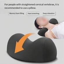 1pc Adult Cervical Pillow, Helps With Sleep & Posture Correction, Washable Neck Support Device - Neck Pillow - View 3