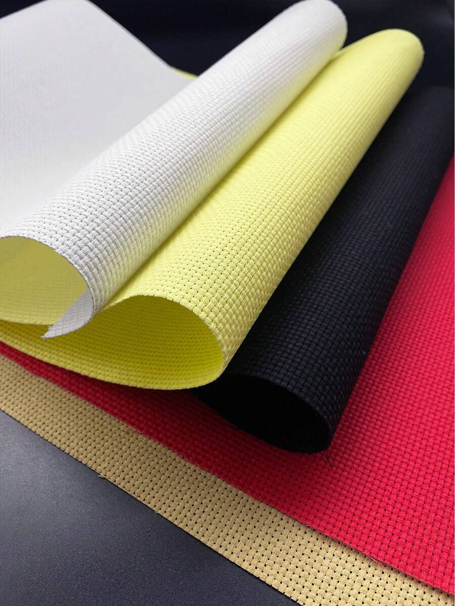 Medium Grid Cross Stitch Fabric, 30*45cm, Black / Brown / Red / White / Yellow Multicolor Options. Suitable For Handicraft Enthusiasts And Embroidery Beginners, Used For Cross Stitch DIY, Handmade Gift Making, Indoor Decoration, Common Embroidery Craft Material - Medium-sized Woven Fabric 30*45cm - View 1