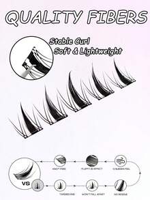 100pcs Eyelash Extension Clusters, Glue-Free, Removable, Suitable For Beginners, Makeup Eyelash Clusters, Individual Lashes, False Eyelashes, 10 Rows, Lash Extensions, Natural Look, Suitable For Women, Party, Club, Makeup Tools, Easy To Wear And Reusable, Suitable For Daily Makeup - D - View 6
