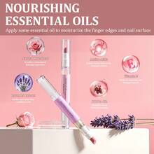 1pc 2ml Nail Care Push Pen, 2-In-1 Portable Manicure Tool, Salon-Quality Nail Grooming - Exfoliating Oil Pen 2ml - View 3
