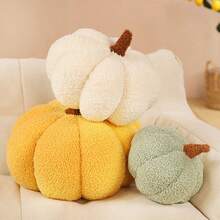 1pc Plush Pumpkin Throw Pillow, Creative Sofa Cushion, Pumpkin Pillow, Indoor Plush Doll, Random Color, Perfect Gift, Holiday Gift, Doll - Multicolor - View 6