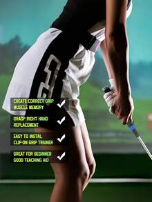 1 Set Of Golf Club Training Equipment - Enhance Grip Strength For Precise And Stable Swing - Designed Specifically For Right-Handed Players | Available In Multiple Colors - The Perfect Gift For Beginner Golfers, And Stable - Multicolor - View 2