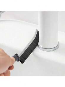 1/3/5 piezas Cepillo de cerdas rígidas para limpiar ranuras, adecuado para limpiar espacios estrechos como baño, fregadero, riel de ventana, azulejo y grifo, se puede usar para limpiar ranuras de baño, ranuras de fregadero, rieles de ventana y grifos - negro - Ver 12