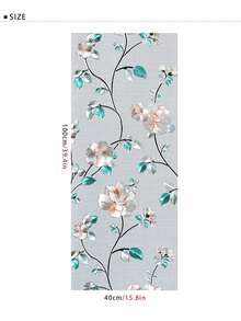 (1 Sheet) Thickened Colorful 3D No-Glue Static Cling Glass Film, Self-Adhesive Decorative Window Vinyl, Removable Creative Window Tint, Non-Sticky UV-Blocking Static Cling, Suitable For Home & Office - Flower - View 10