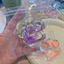 Juguete apretable de gato con garras de fruta transparente de alta calidad, juguete antiestrés de rebote lento, recuerdo atractivo o regalo ideal para vacaciones, adecuado para mujeres jóvenes y estudiantes - Multicolor - Ver 11