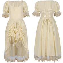 Cosplay Clothing - 241114 Renaissance Women's Skirt Style 5 Beige - View 2