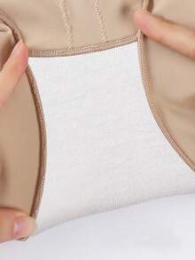 Women's High Waist Tummy Control Lace Seamless Waist Cincher Butt Lifting Shaping Panties - Apricot - View 8