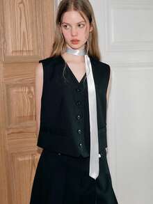 1 Unisex 1.9 Inch (5cm) Silver Skinny Tie, Suitable For Weddings, Graduations, Formal And Casual Occasions - Silver - View 4