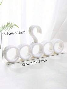 1 chiếc móc treo khăn đa năng, móc treo quần áo 5 tầng bằng nhựa chống trượt, giá đựng khăn. - Nhiều màu - Xem 2