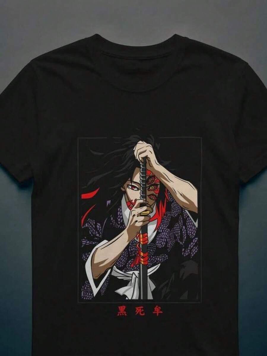 Camisetas casuales de moda para mujer y hombre 2026, camiseta casual sencilla para niños, camiseta Kokushibo, estilo manga, ropa de calle de anime japonés, divertida, vanguardista y con diseño personalizado, camiseta de algodón pesado de 180g, camiseta de manga corta con cuello redondo y estampados gráficos de moda, tela opaca, adecuada para el Día de San Valentín de primavera, regalos para fiestas de Año Nuevo, conjuntos familiares a juego, ropa casual de primavera y verano para niñas, camisetas suaves tallas S-XXXL, camisetas para mujer, camisetas para hombre, ropa para niños, camisetas para niños, camisetas para mujer, regalo perfecto para el último día de clases y el Día de la Bandera Haitiana, Día del Medio Ambiente Mundial, Día del Padre, ropa a juego para padres e hijos. - Negro - Ver 1