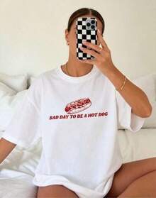 Camiseta unisex de manga corta, divertidaImprimirCamisetaMaloDíaASeaACalientePerroRetroCalientePerroCamisa4ºDeJulioIndependenciaDíaTee,VeranoConjuntos de ropaParaMujeres,Vacaciones&PlayaConjuntos de ropaRopa urbanaY2KEstilplayerashombre, , , Dazymujer,romwehombres, bohochic,maestrasregalos,camisetaparaconjuntos de mujercon curvasparamu,y2k, - Blanco - Ver 6