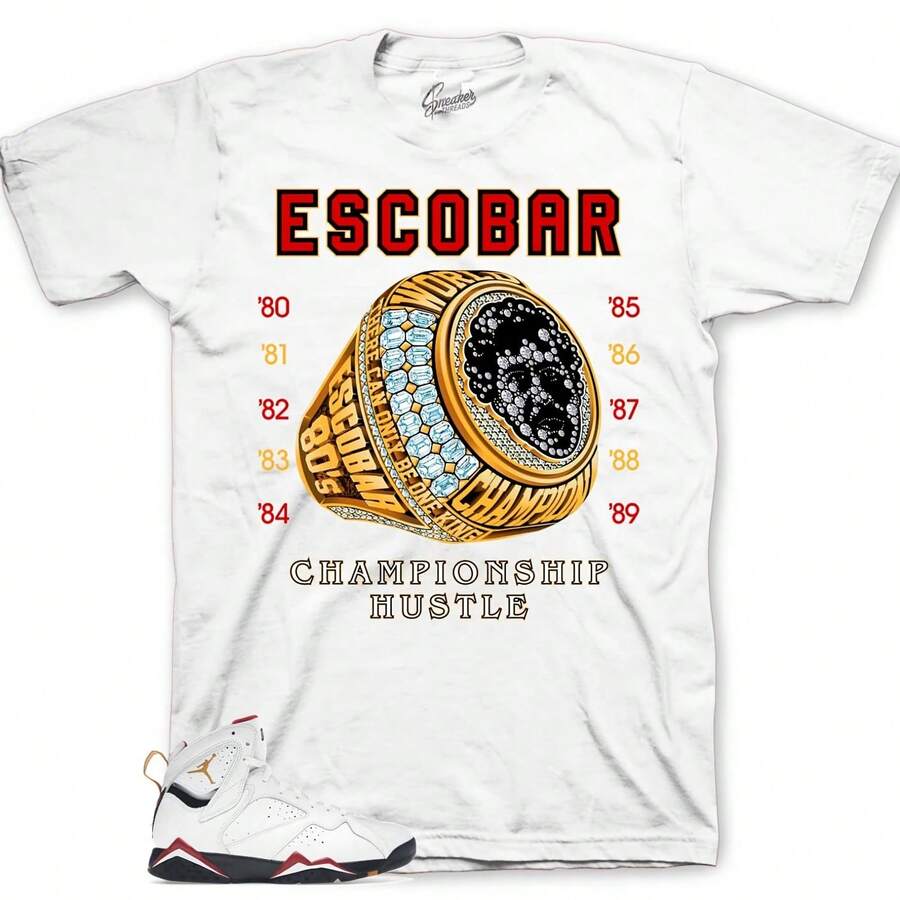 Matching T-Shirts For The Retro 7 Cardinal AJ7 - Champ Hustle Sneaker Tees - 款式 - 查看 1