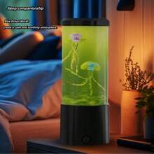 Đèn LED 7 màu hình sứa tạo không khí, đèn ngủ đại dương bể cá hình sứa, phù hợp trang trí bàn làm việc phòng ngủ gia đình, làm quà tặng - Một cỡ - Xem 6