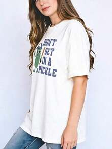 Camiseta Divertida para Mamá de Béisbol, Camiseta con la Frase 'No te metas en problemas', Regalo para Mamá, Camiseta Retro de Béisbol para Mujer, Camiseta para Hombre - Blanco - Ver 3