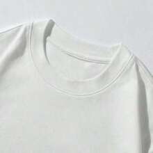 Women's Purple Car Print T-Shirt - Long Sleeve, Round Neck, Elastic, With Christmas Slogan Print For Festive Wear. Casual Short Sleeve T-Shirt With Round Neck And Drop Shoulders For Women, For Summer Wear. - 白色 - 查看 3