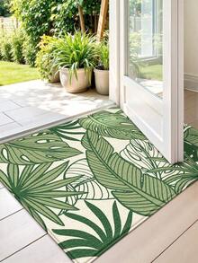 1pc Woven Texture Door Mat Runner Area Rug, Multi-Color 3D Retro Print Pattern Cashmere Rug Carpet, Suitable For Bathroom, Kitchen, Entryway, Hallway, Bedside, Living Room, Bedroom, Washable, Anti-Slip Backing, Suitable For Christmas, Thanksgiving, Valentine's Day, Christmas Decoration, Christmas Decor, Decorative Rugs, Bathroom Accessories, Room Decor Set - 多色 5 - 查看 3