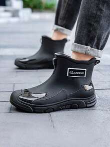 Men Rain Footwear - Black - View 3