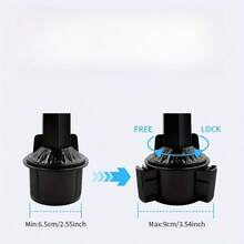 4-In-1 Multi-Function Car Phone Holder With Cup Holder, Tray, And Small Dining Table - A - View 6