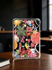1pc Summer Ocean Element Pattern Transparent Shockproof Soft Silicone Protective Case For Kindle 11th Gen 2022/Kindle Paperwhite 12th Gen 2024/Kindle Colorsoft Signature Edition, Clara Colour/Bw/2E - Multicolor - View 16