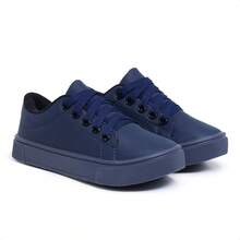 Boys' Comfortable Basic Lightweight School Sneakers - Blue/SolaBlue - View 4