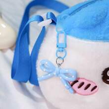 4pcs Acrylic Hollow Bowknot Keychains, Street Fashion Acrylic Pendant Decoration, Lightweight Portable Accessory, Gift For Girlfriend And Best Friend - Multicolor - View 4