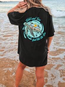 Camiseta Oversized Y2k - Blanco - Ver 9