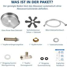 Einbau-Glasspüler Aus Edelstahl in Pistolengrau – Automatischer Becher- Und Flaschenreiniger Für Die Küchenspüle, Ideal Für Gläser Und Tassen, Schnelle Und Hygienische Spülung, Passend Für Küche, Bar Und Hausbar, Perfekt Für Bierliebhaber, Barkeeper, Familien Mit Kleinkindern Und Alle, Die Sauberes Trinkgeschirr in Sekunden Wünschen. - A - Übersicht 7
