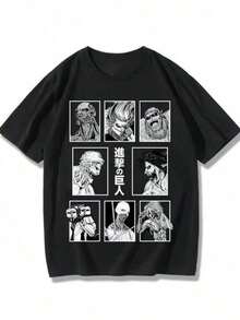 2026 New Hip-Hop World Tour T-Shirt Pure Cotton B-Billie Top Round Neck Short Sleeve Eilish Women's Photos And Text Gender-Free. - 黑色 7 - 查看 6
