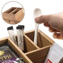 Coffee Pod Holder, Capsule Organiser For Pods, Coffee Machine Stand With Accessory Caddy For Kitchen Counter - Brown - View 4