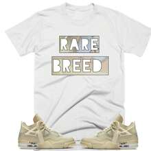 Camiseta R 4 J1o1rdan o1ff white X WMNS Rare Breed Sneaker T1EE 220G de algodón suave para hombre y mujer, confeccionada con tejido premium duradero y agradable al tacto, ideal para todo tipo de cuerpo y para uso diario. Camisetas casuales transpirables y ligeras, conjuntos elegantes para otoño, perfectas para el día a día, actividades al aire libre, viajes, vacaciones y diversas fiestas temáticas durante todo el año. - Blanco - Ver 1
