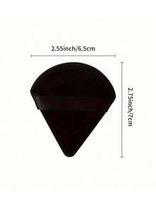 50-Piece Triangular Velvet Powder Puff, Facial Loose Powder Puff, Reusable Powder Puff, Face And Eye Makeup Puff, Soft Foundation Puff, Foundation Dry Powder Makeup Tool,Room Decor, Dressing Table, Travel, Bedroom, Makeup Accessories, Powder Puff - Black - View 8