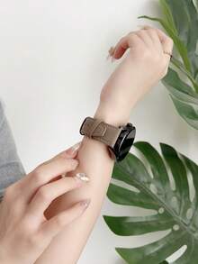 1条男女通用真皮表带，兼容 46mm、49mm、45mm、44mm、42mm、41mm、40mm、38mm，适用于 Series 11、10、9、SE2、SE8、7、6、5、4、3、Ultra2、Ultra的替换表带，休闲表带 - 彩色 - 查看 13