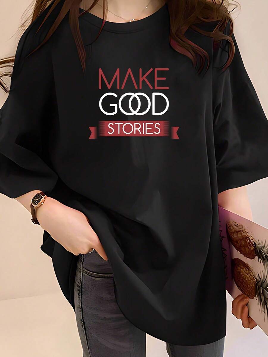 Camiseta unisex de manga corta, TshirtMujeresRopa deportivaInformalRopa deportivaTCamisaA la modaDeportivoSuperiorparaCurvilíneoFigurasSueltoAjusteCómodoDeportesTeeconHACERBUENOSTORIESplayerashombre, , , Dazymujer,romwehombres, bohochic,maestrasregalos,camisetaparaconjuntos de mujercon curvasparamu,y2k, - Negro - Ver 1