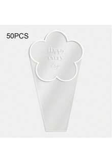 1/50 túi quà hoa trong suốt, thích hợp cho Ngày Valentine, Ngày của Mẹ, Sinh nhật, Đám cưới, Lễ tốt nghiệp và các dịp lễ kỷ niệm khác. - nhiều màu - Xem 17