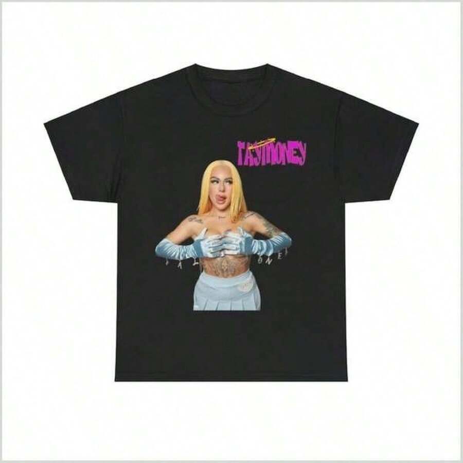 Camiseta casual de mujer de nueva tendenciaDinheiro De Tay Camiseta De _br_ Entrega Rápida_ Mercadoria Tay Money,Camisetas populares de  para uso diario,camisetas de apoyo para el Mundial,Camisetas del Mundial 2026,Camisetas estampadas,Camisetas estampadas,disfraces de Pascua,Camisetas de dibujos animados/anime - Negro - Ver 1