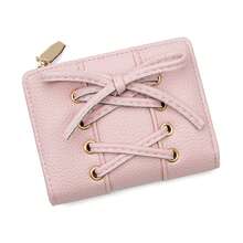 Korean Style Bow Tie Strap Coin Purse, Cute Short Large Capacity Wallet, Women's Small Handheld Fashion Wallet - Multicolor - View 8