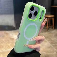 , Excluding Lanyard And Stand, Local Delivery, 4-Days Delivery. Phone - Luxury Candy-Colored 2-In-1 Magnetic Phone Compatible With 17 Pro, 16, 15, 14, 13, 12 Pro Plus Protective Cover, Frosted Soft With Magnetic Wireless Charging, Shockproof Back Cover 17 Pro - 粉色 - 查看 7