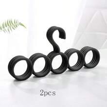 1 chiếc móc treo khăn đa năng, móc treo quần áo 5 tầng bằng nhựa chống trượt, giá đựng khăn. - Nhiều màu - Xem 11