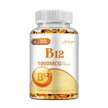 XEMENRY Vitamin B12 Capsules - Supports Energy Metabolism, Boost Natural Energy, For Brain, Nervous System, And Heart Health - 120pcs - 120粒膠囊 - 查看 10
