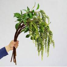 1件 58cm 人造植物附漿果與尤加利葉裝飾，適用於牆面、客廳、臥室、婚禮、派對裝飾與桌面擺飾，適合居家、書桌、廚房、婚禮、餐桌、中心裝飾、辦公室、花園、戶外與庭院裝飾，四季適用 - 彩色 - 查看 2