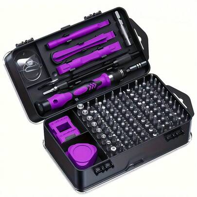 46/25/115pcs 1/4" Heavy Duty Socket Wrench Set, Includes Quick Release Ratchet Wrench, Screwdriver Bits And Extension Bars, Suitable For Automotive And Truck Manual Repair - Durable Construction, Storage Case And Multipurpose Tool Kit, Ideal For DIY Enthusiasts And Professional Technicians