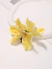 1 pièce Pince à cheveux élégante à motif de pétale, pour festival, fête - 66253 Jaune - Voir 4